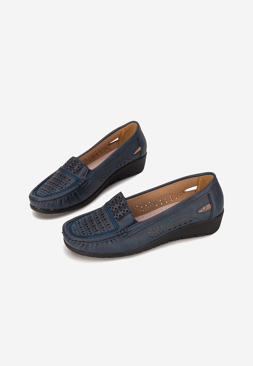 Mocassini da donna Genovia blu marine
