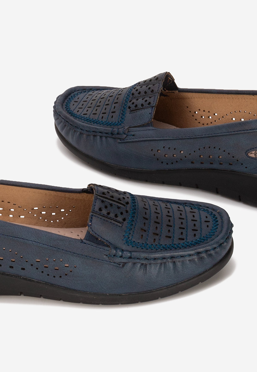 Mocassini da donna Genovia blu marine