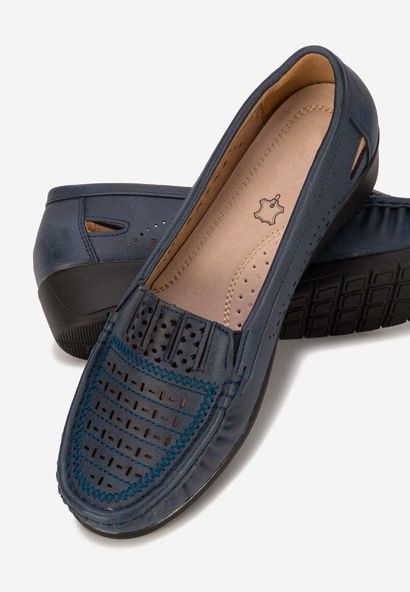 Mocassini da donna Genovia blu marine