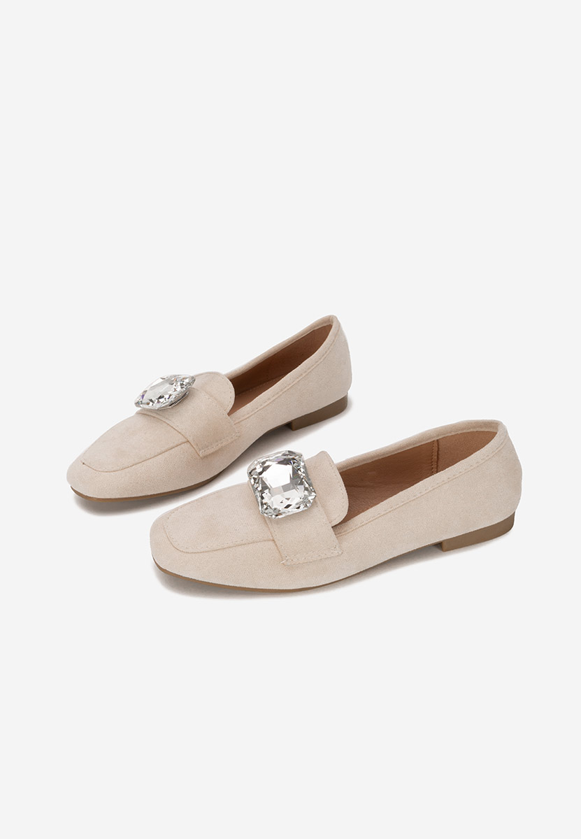 Mocassini donna pelle Olimia beige