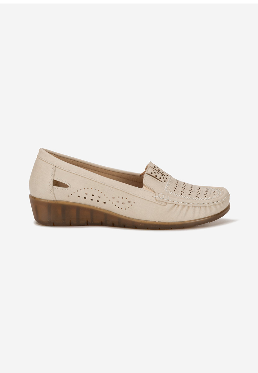 Mocassini da donna Genovia beige