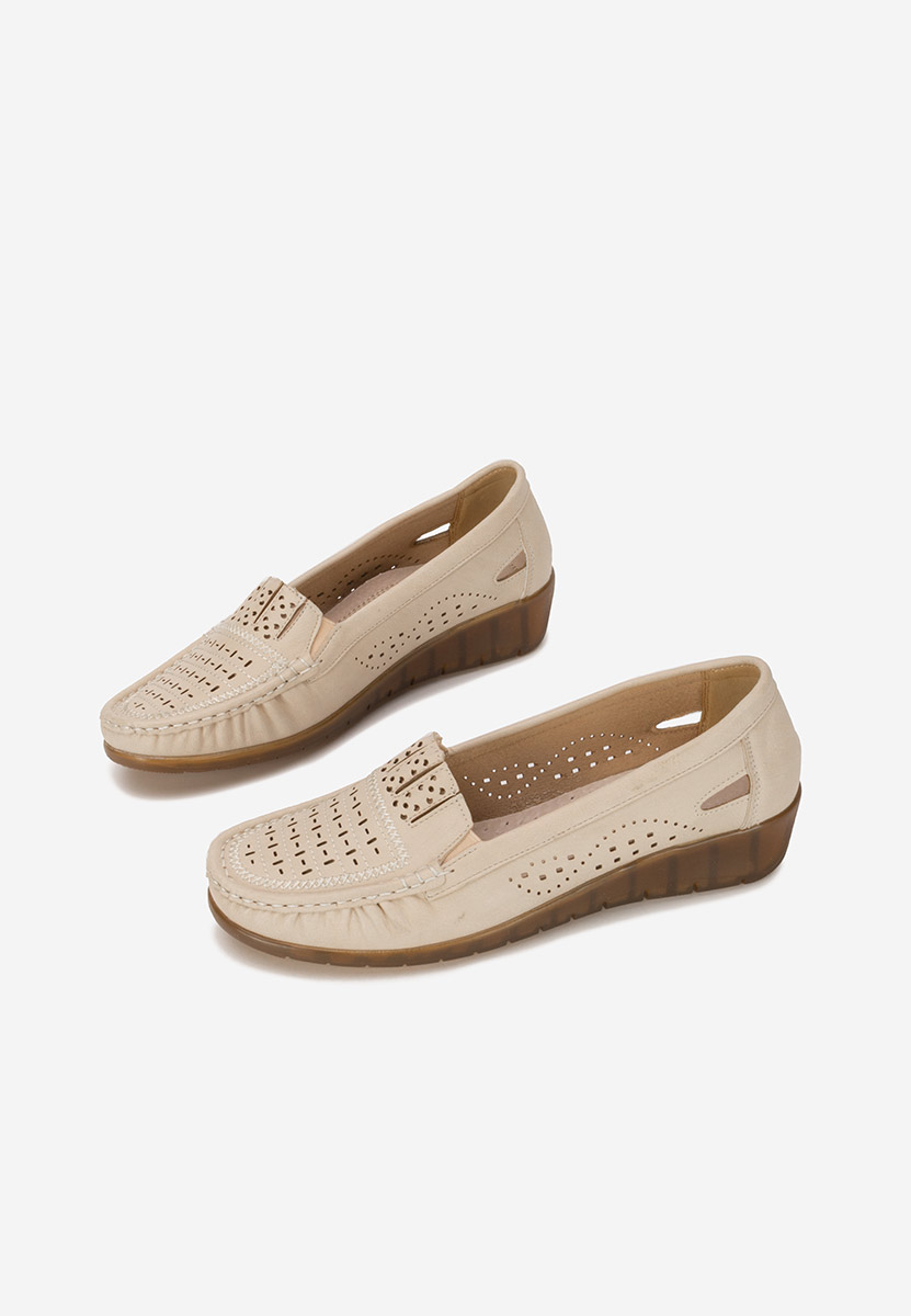 Mocassini da donna Genovia beige