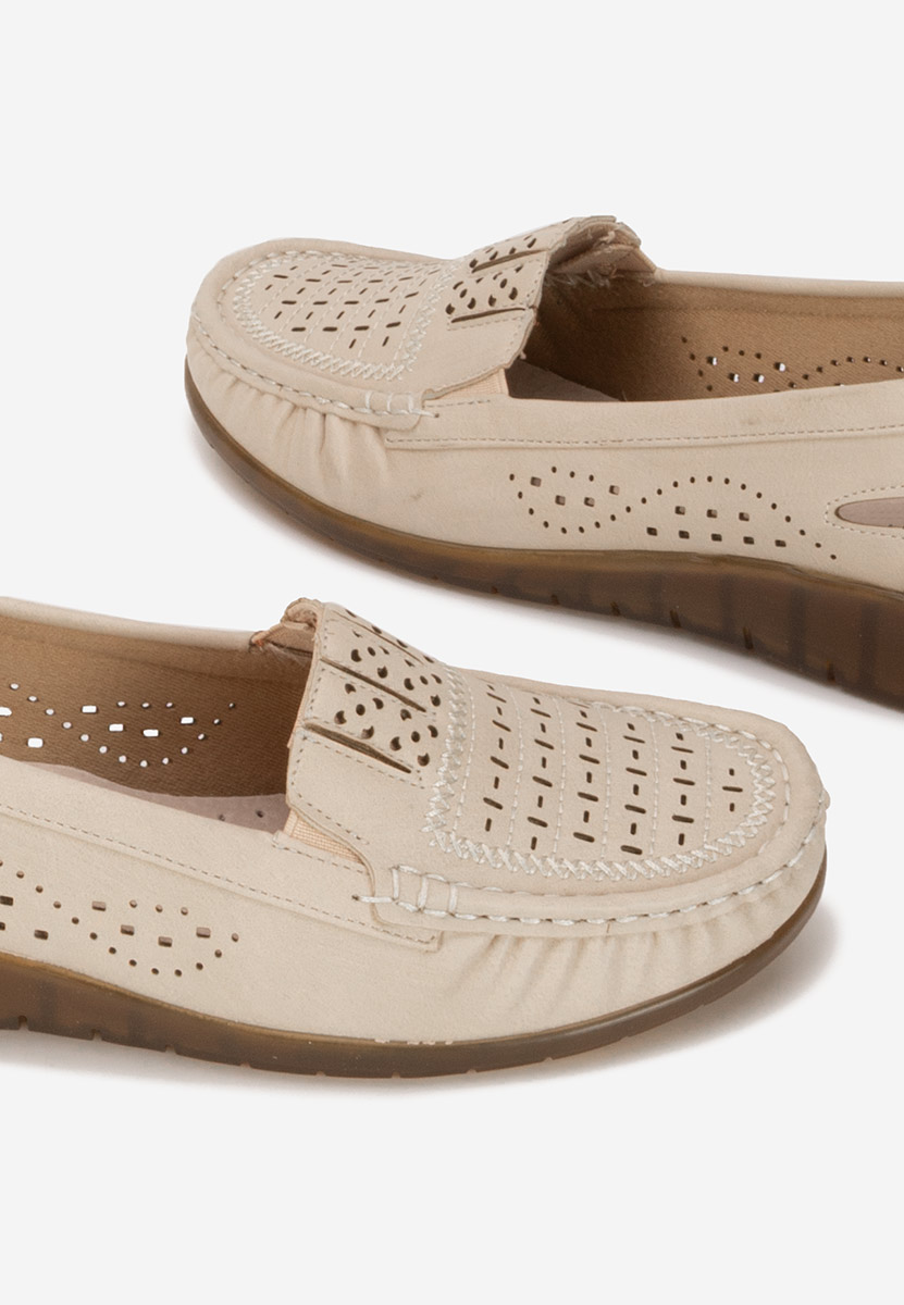 Mocassini da donna Genovia beige