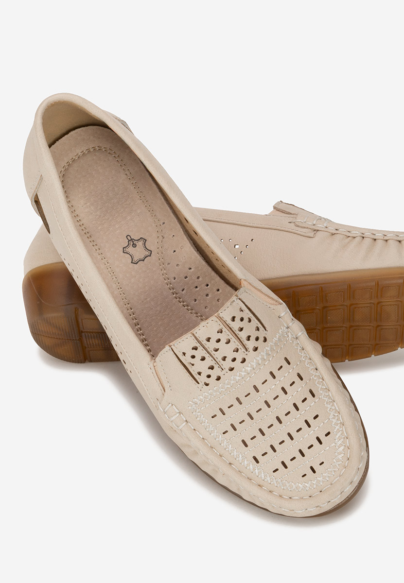 Mocassini da donna Genovia beige