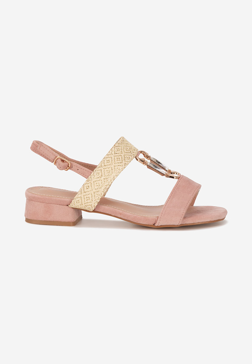 Sandali con tacco largo Kudia rosa
