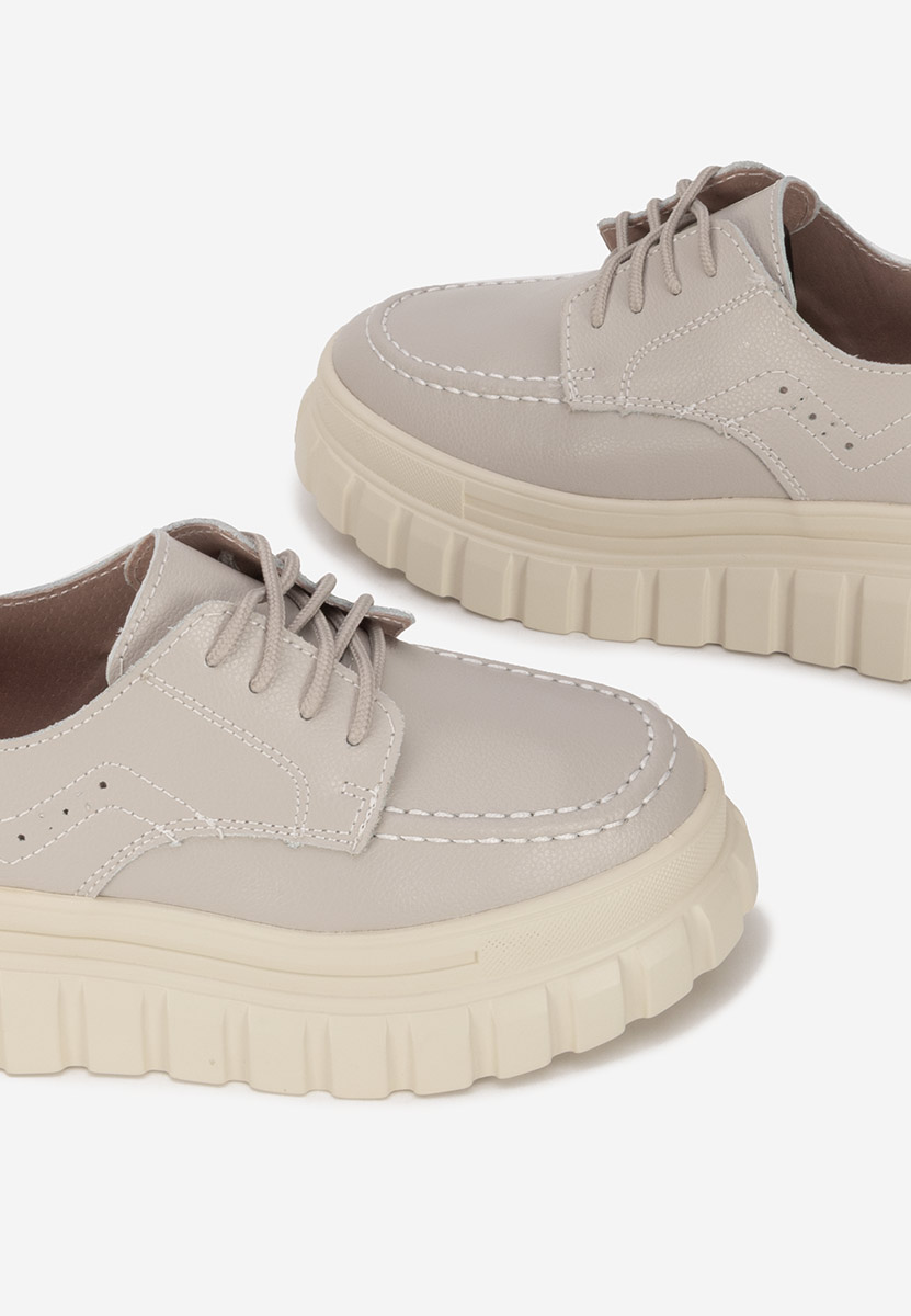 Scarpe basse donna pelle Camya grigio