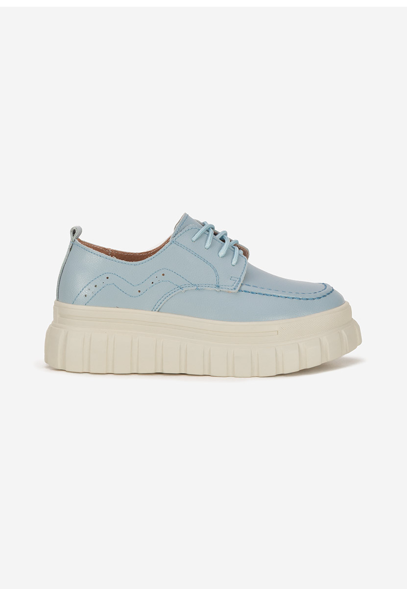 Scarpe basse donna pelle Camya blu