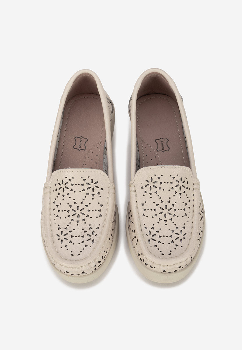 Mocassini donna pelle Ysaia beige