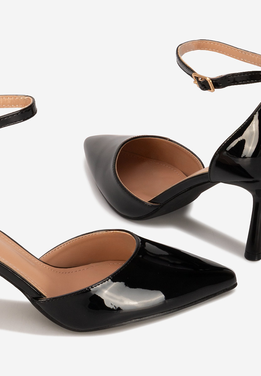 Décolleté in vernice Carliena nero