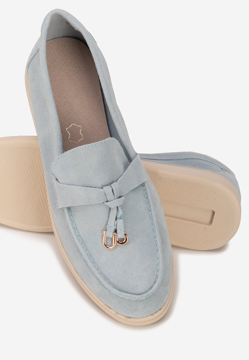 Mocassini donna pelle Ortansa blu