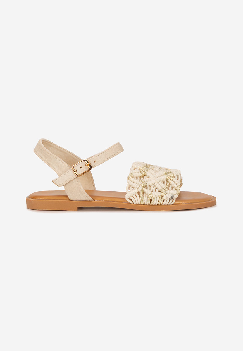 Sandali bassi donna Natamia beige