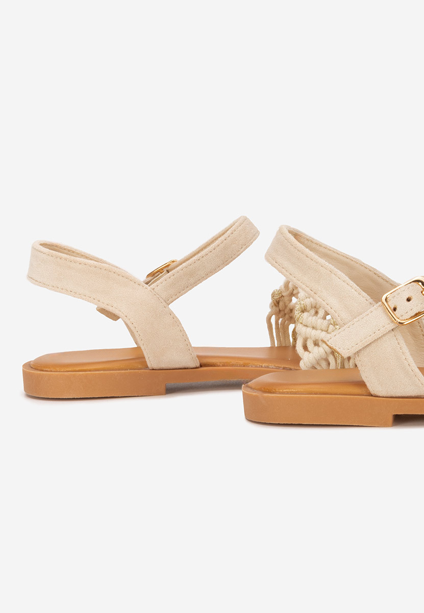Sandali bassi donna Natamia beige