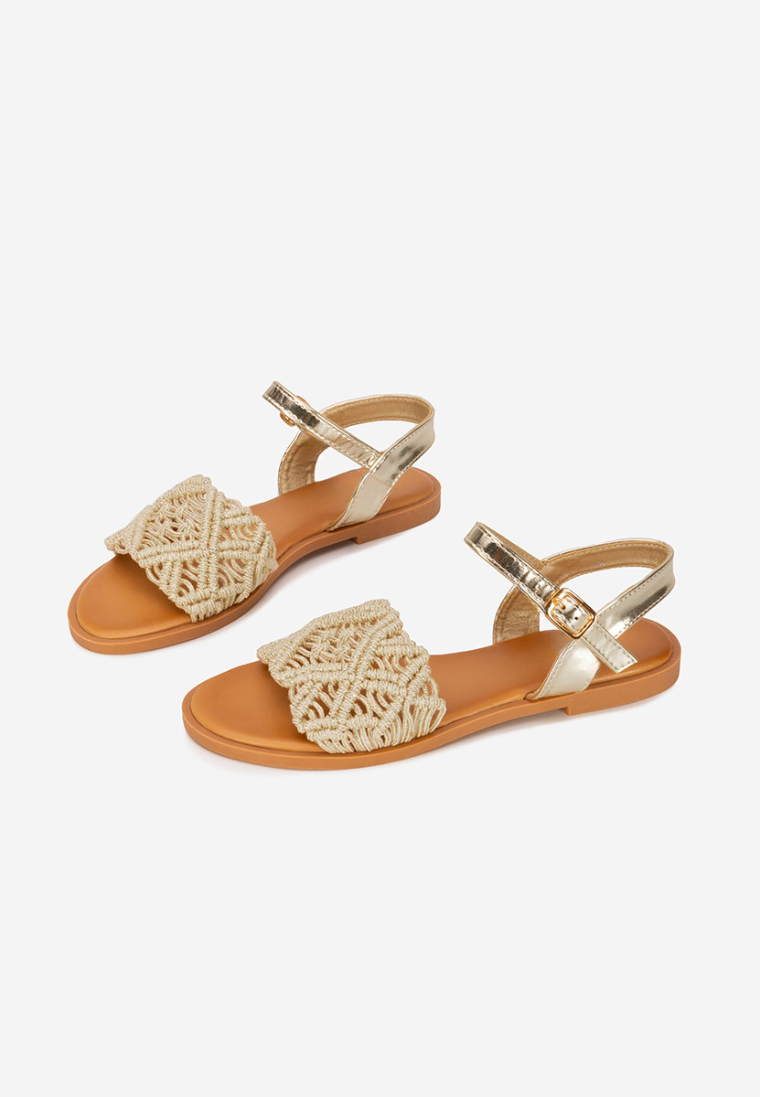Sandali bassi donna Natamia oro