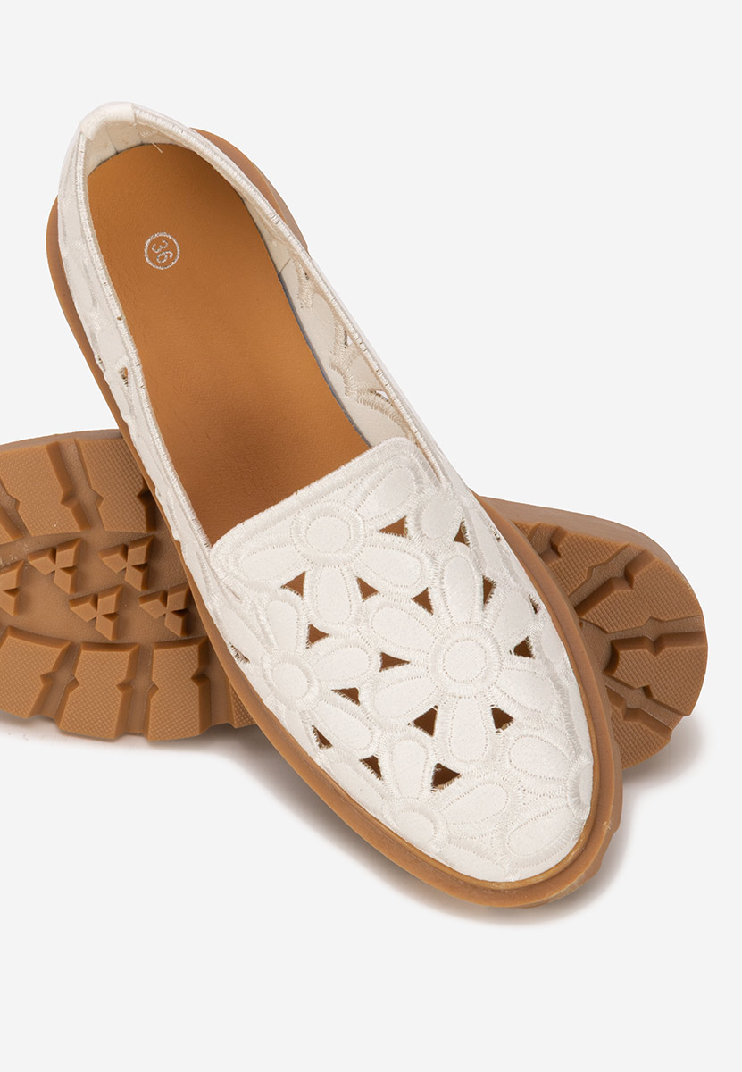 Scarpe basse donna Sorika bianchi