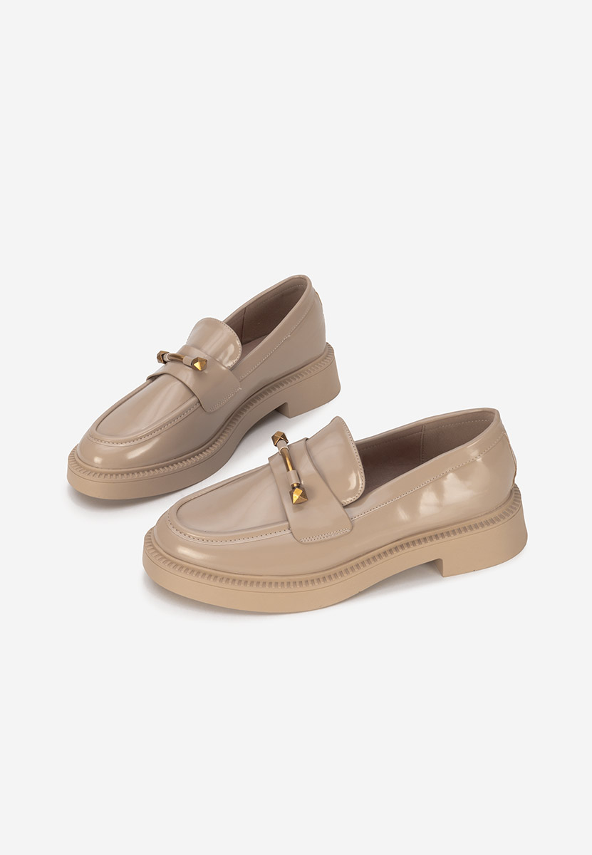 Mocassini da donna in vernice Letissia beige