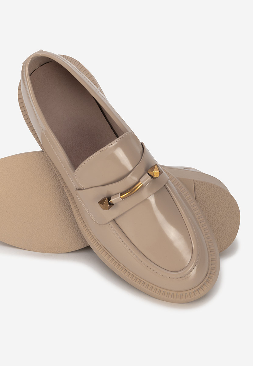 Mocassini da donna in vernice Letissia beige