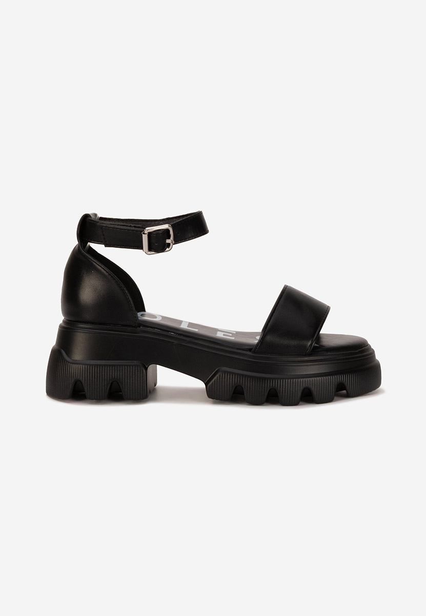 Sandali con plateau Alcadia nero