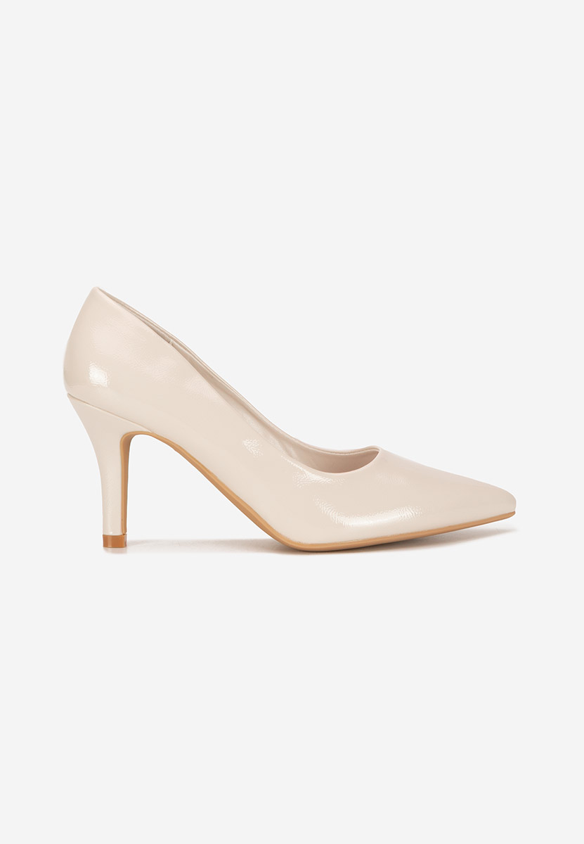 Décolleté in vernice Evaniela beige
