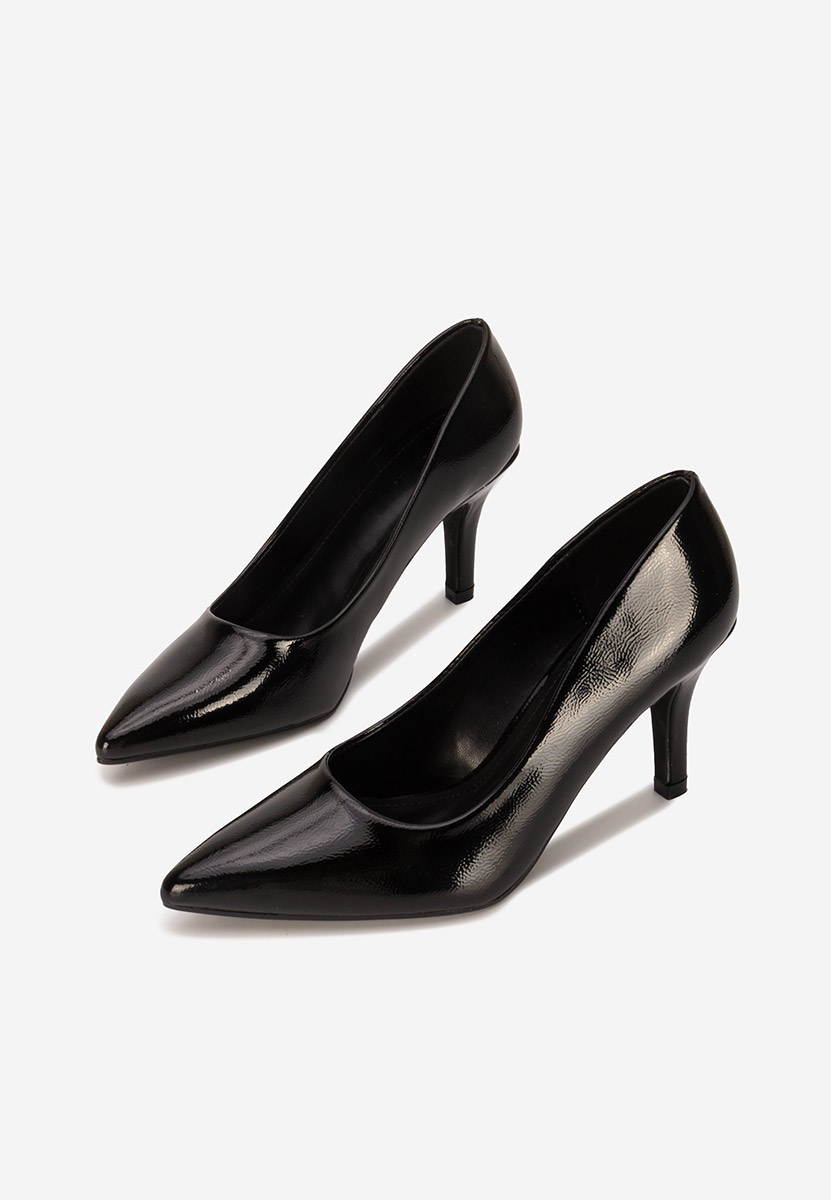 Décolleté in vernice Evaniela nero