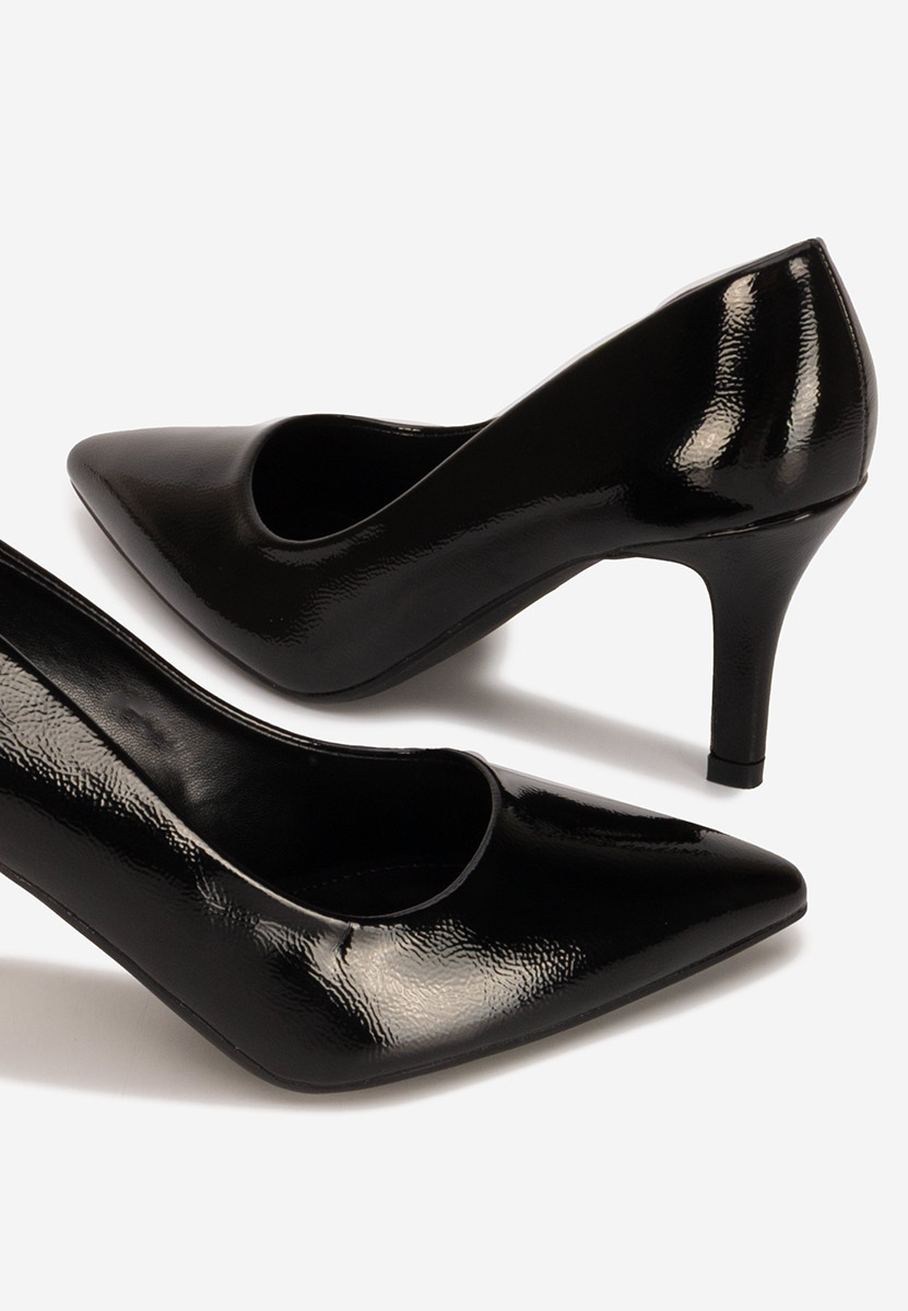 Décolleté in vernice Evaniela nero