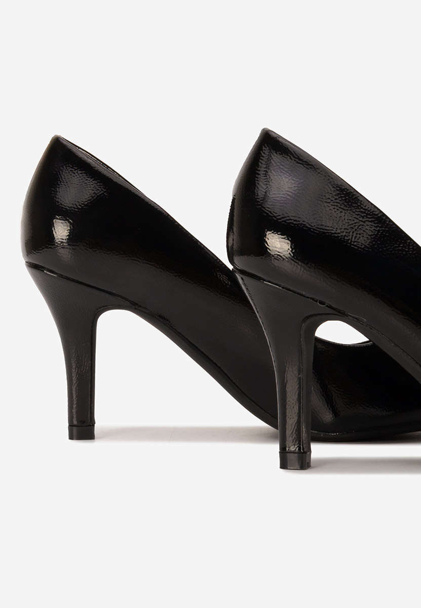 Décolleté in vernice Evaniela nero