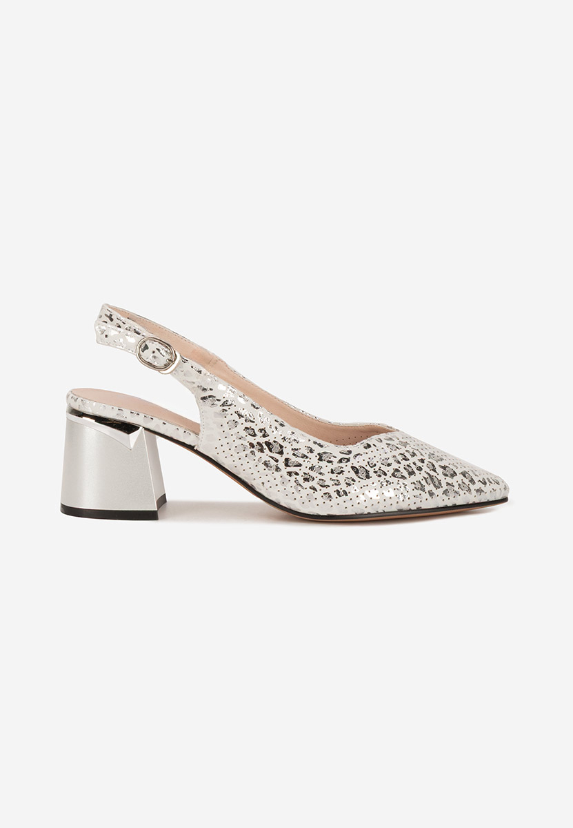 Décolleté Slingback Evadora argento