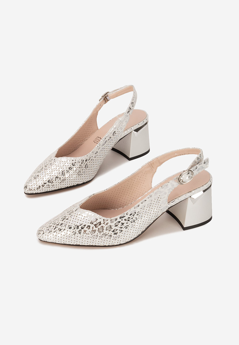 Décolleté Slingback Evadora argento