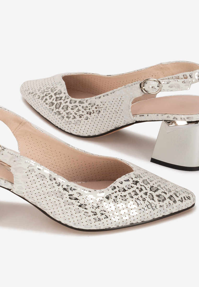 Décolleté Slingback Evadora argento