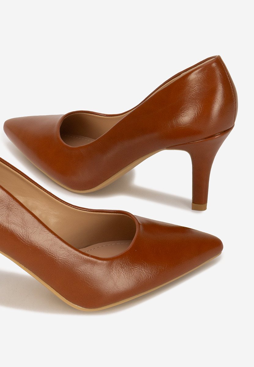 Décolleté tacco a spillo Marylyn camel