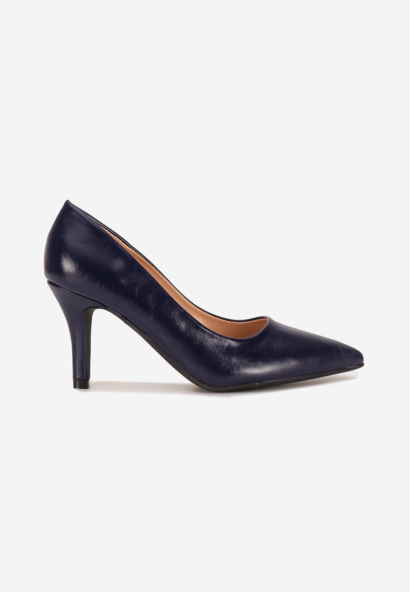 Décolleté tacco a spillo Marylyn blu marine