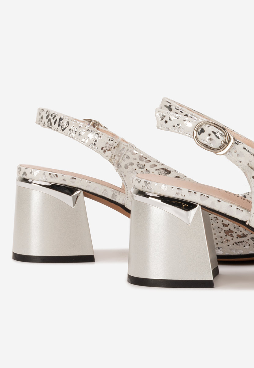 Décolleté Slingback Evadora argento