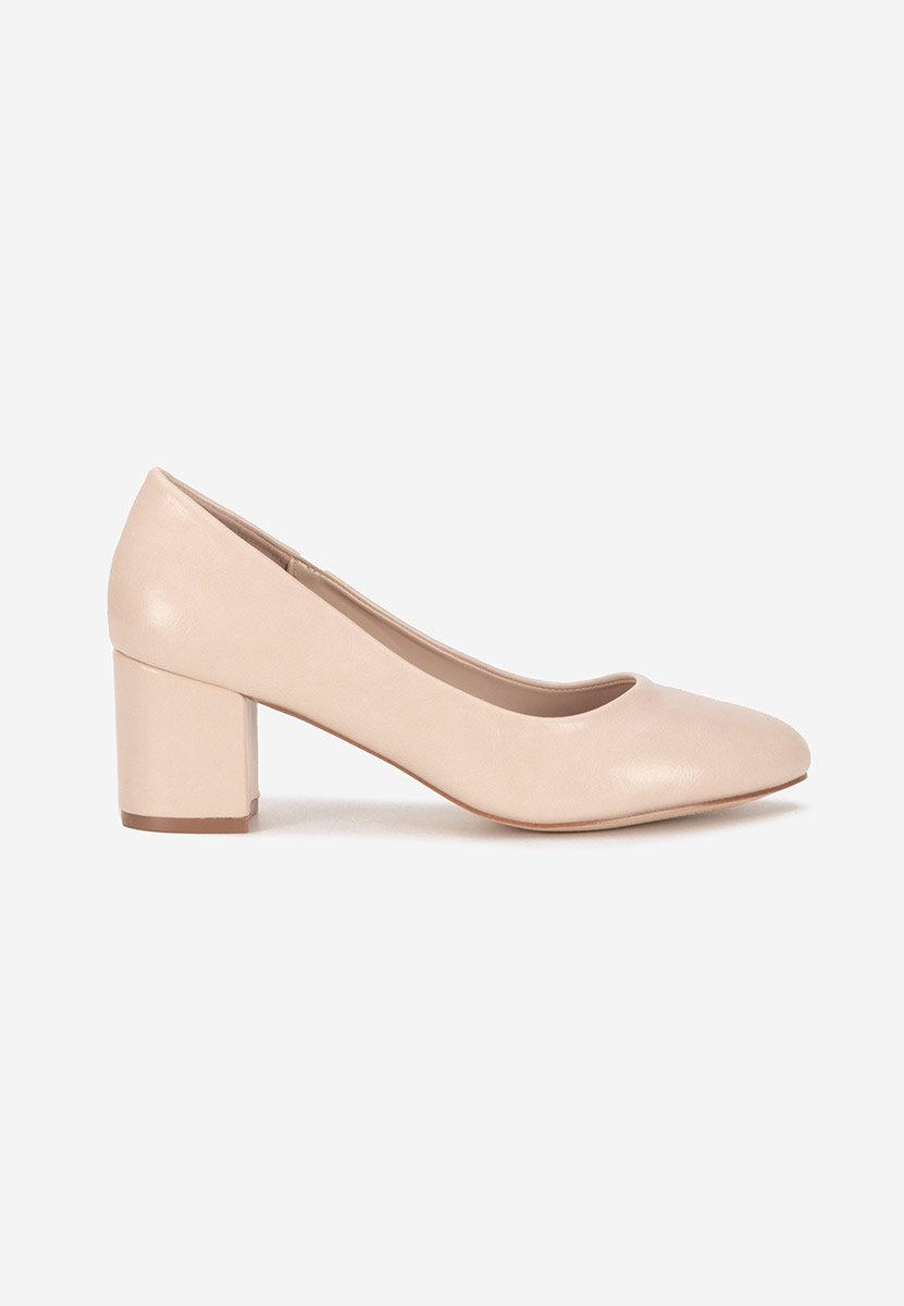 Décolleté tacco largo Selinay beige