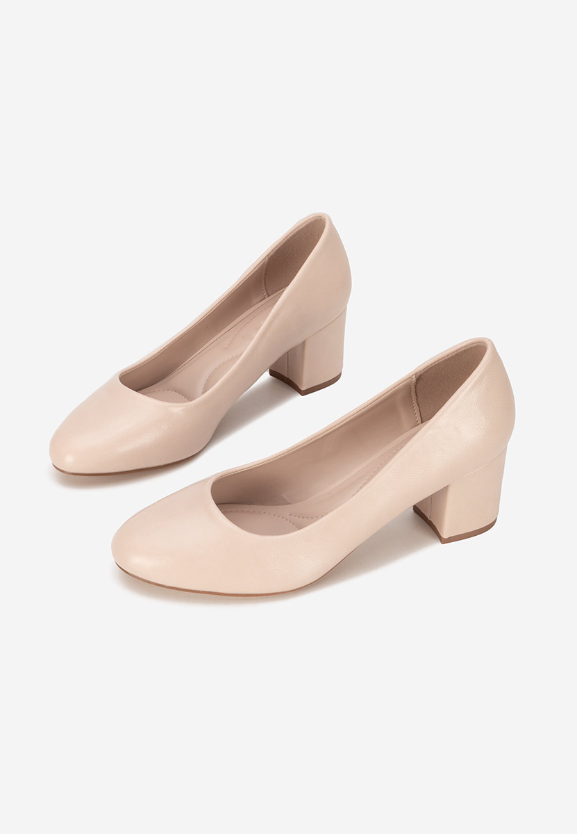 Décolleté tacco largo Selinay beige