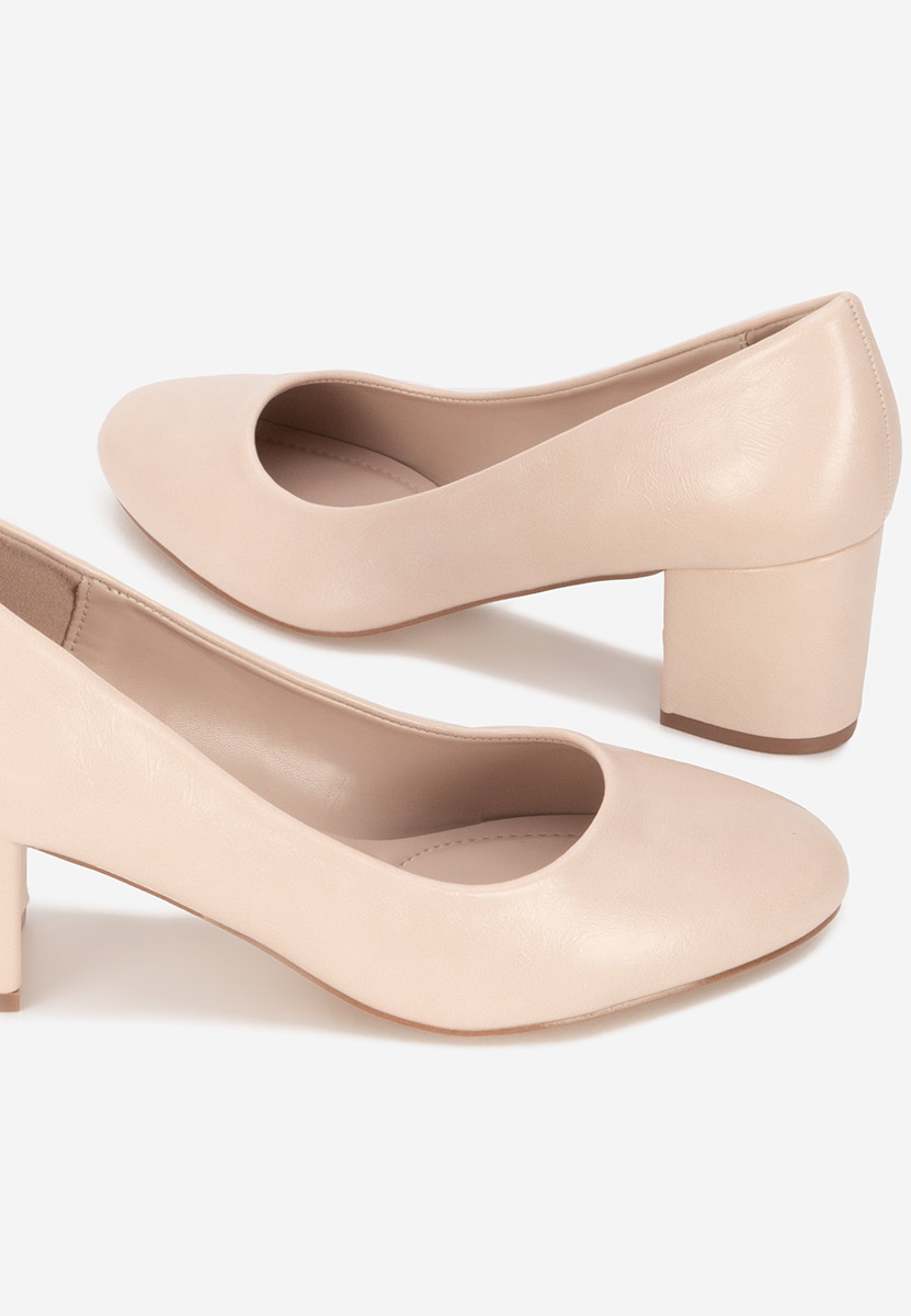Décolleté tacco largo Selinay beige