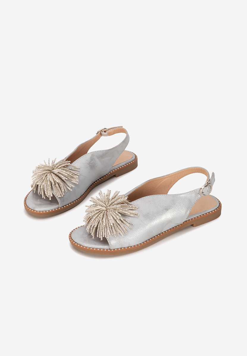 Sandali bassi eleganti Araminta argento