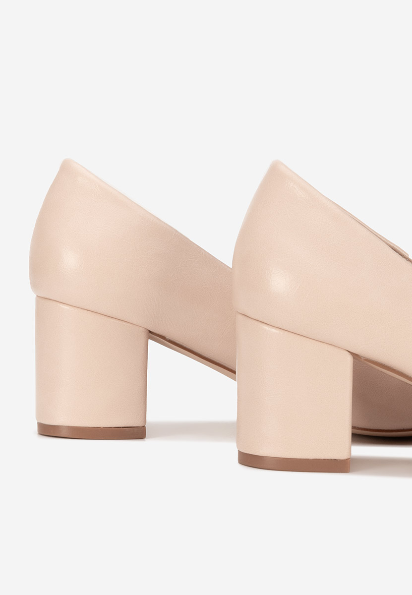 Décolleté tacco largo Selinay beige