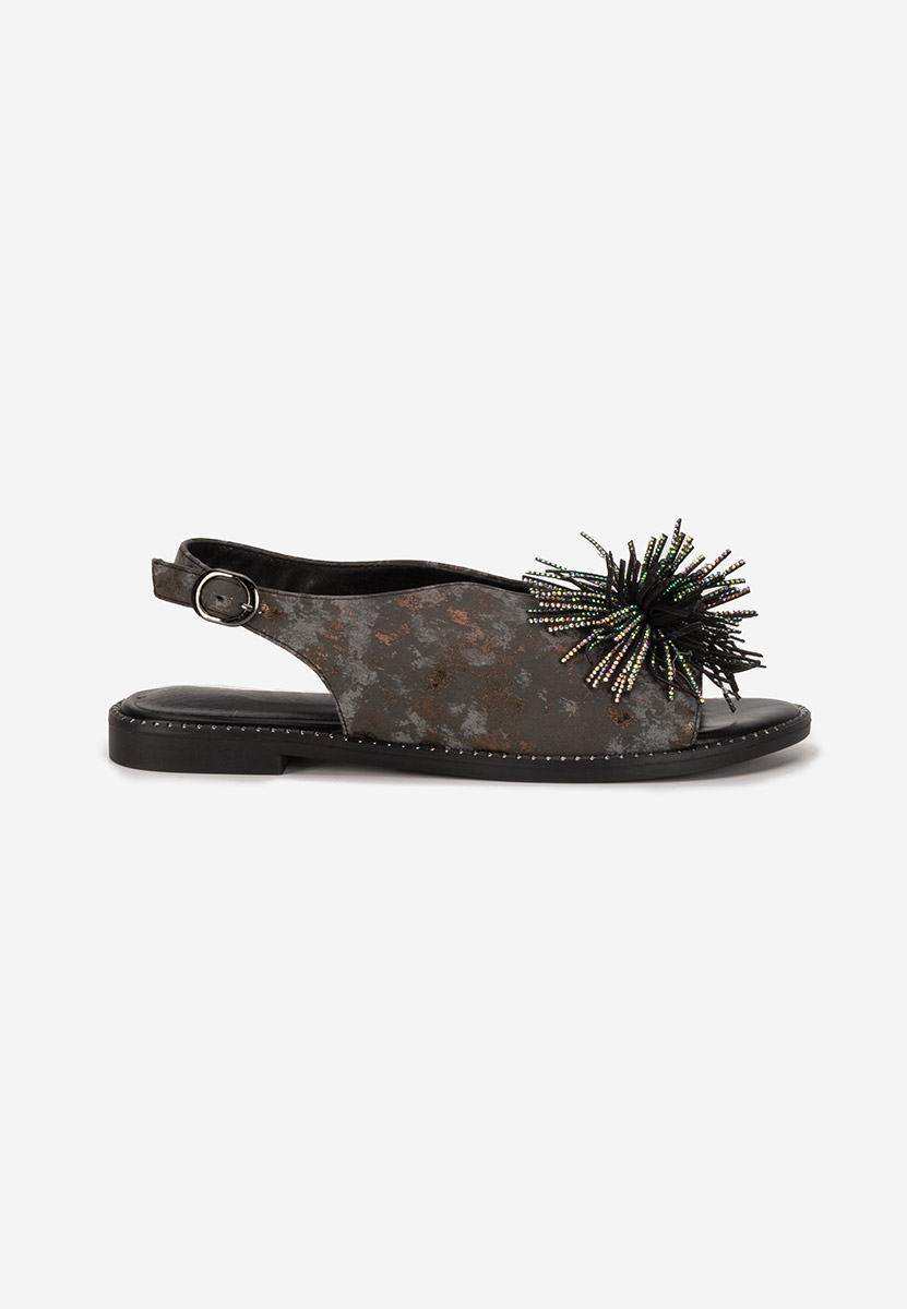 Sandali bassi eleganti Araminta nero