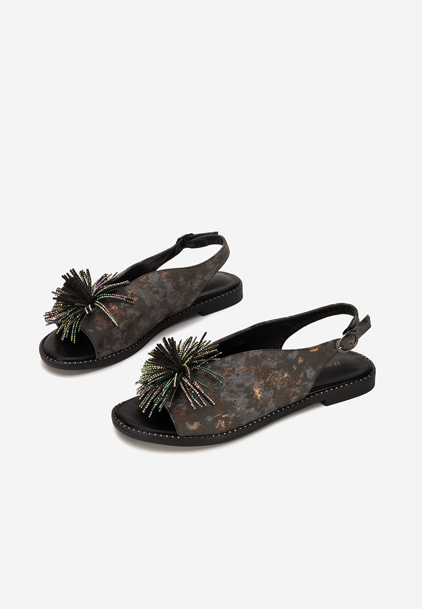 Sandali bassi eleganti Araminta nero