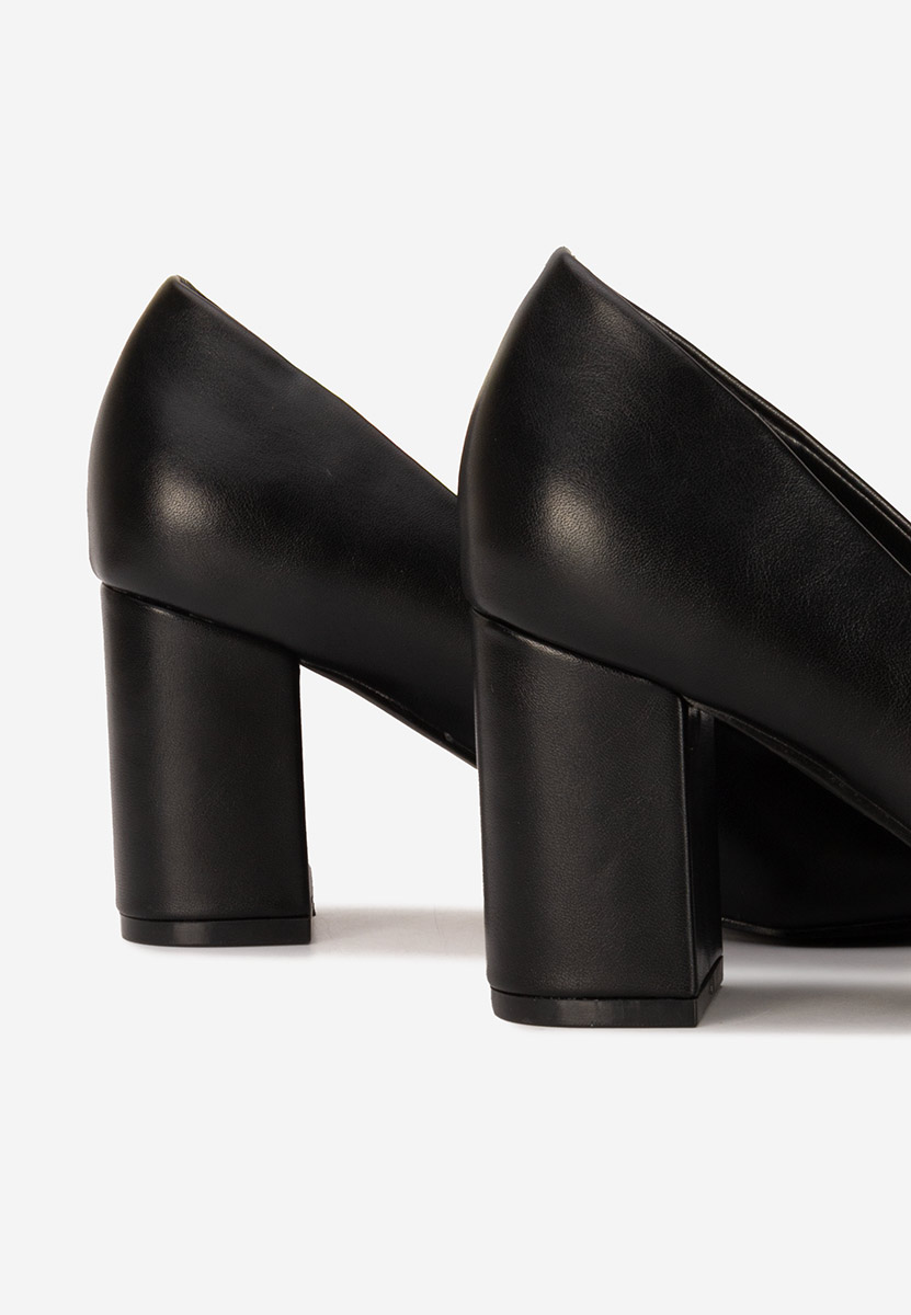 Décolleté tacco largo Binney nero