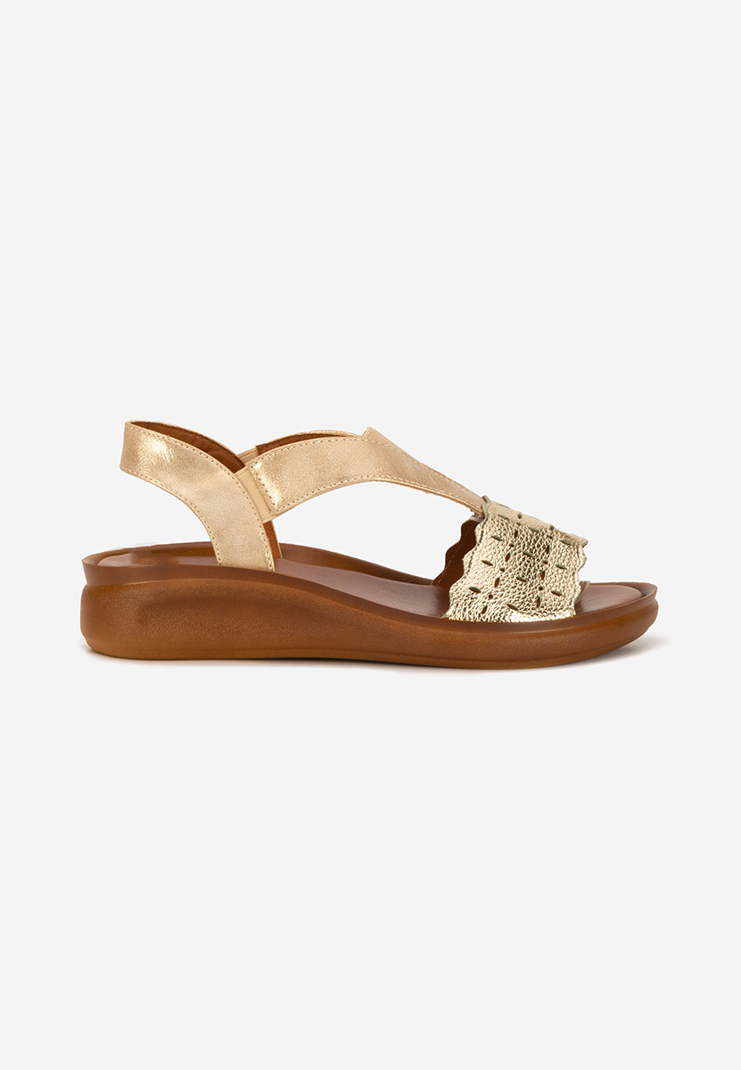 Sandali platform Shuzia oro