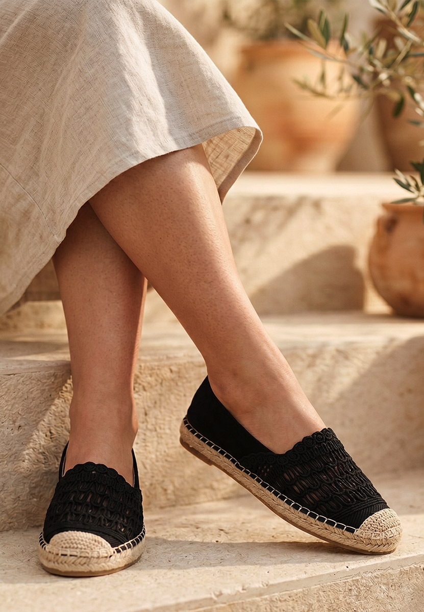 Espadrillas donna Henley nero