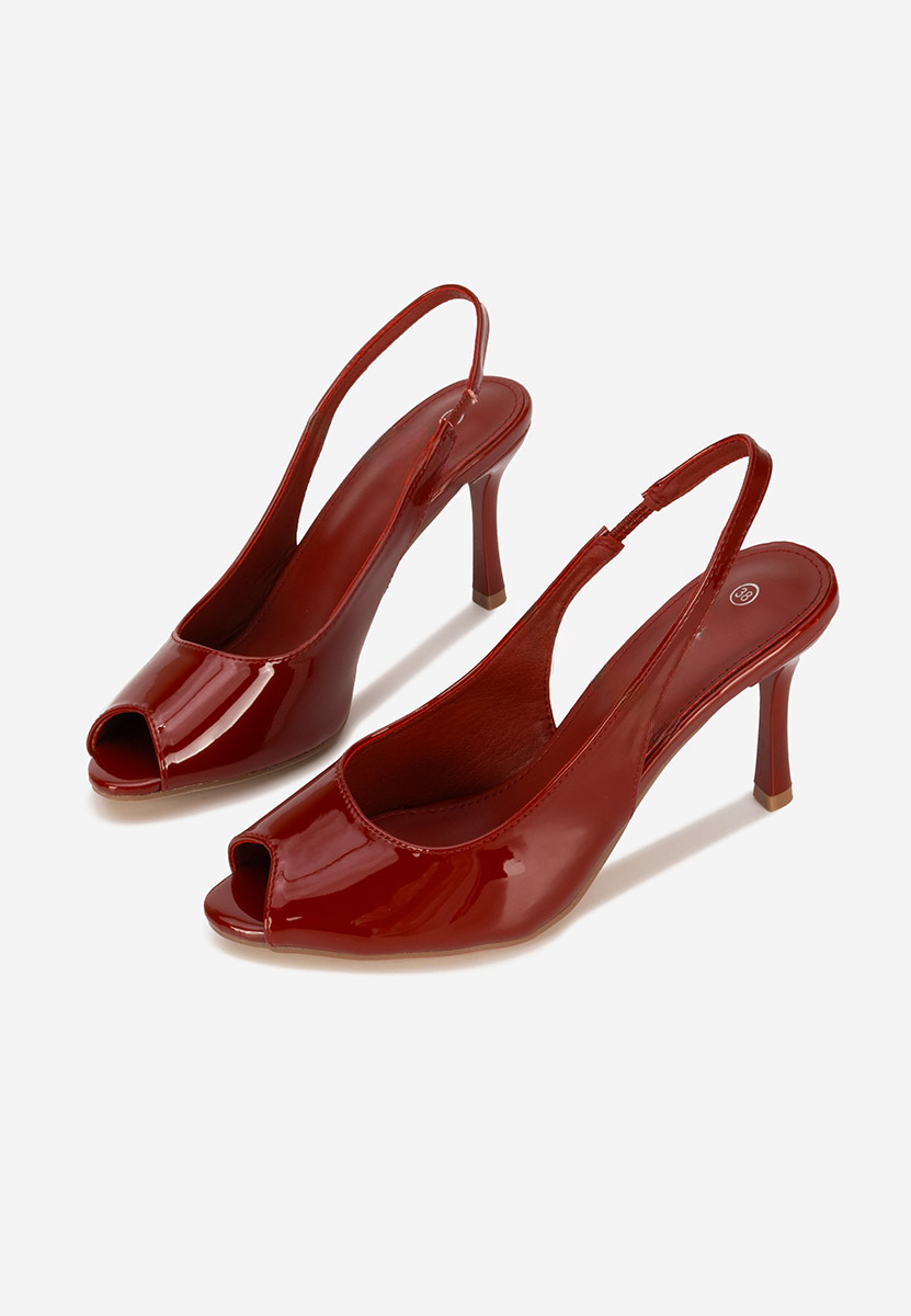Sandali con tacco a spillo Sarinna rosso