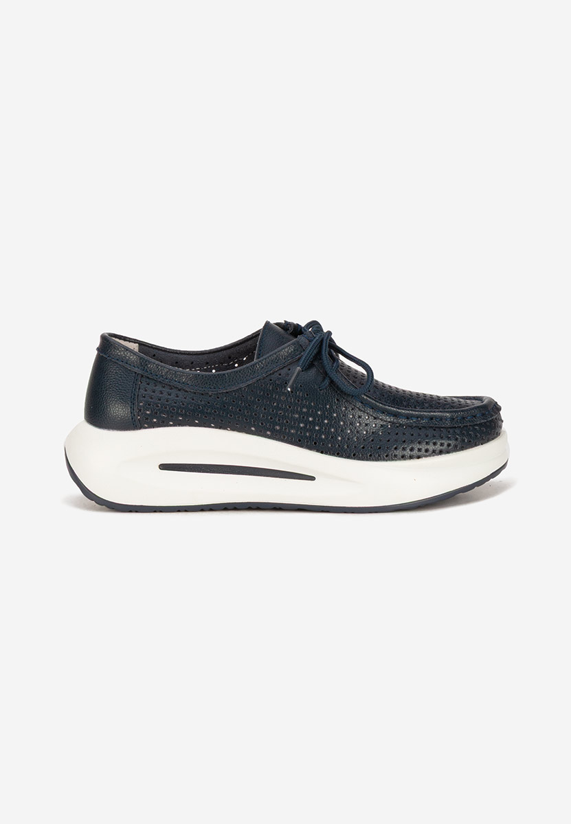 Mocassini donna pelle Eveliana blu marine