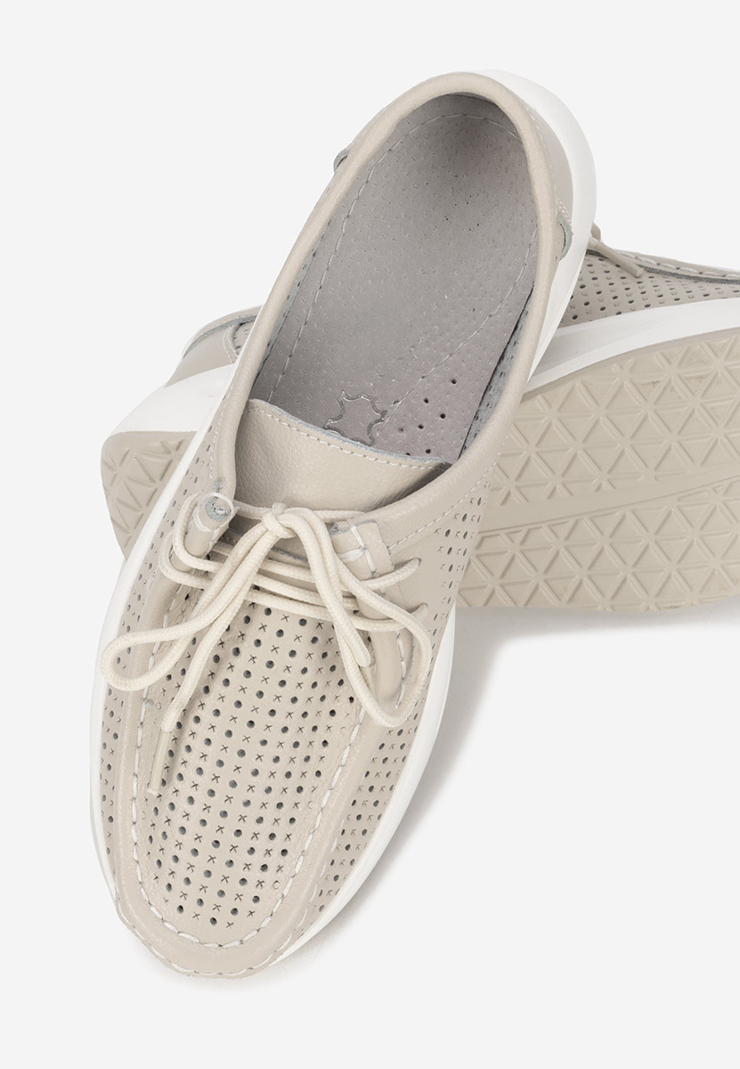 Mocassini donna pelle Eveliana beige