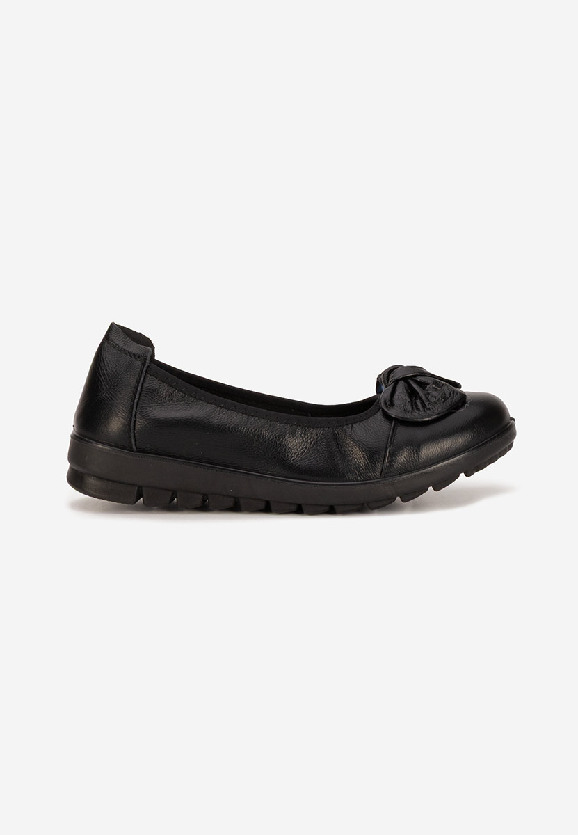 Ballerine pelle Giuliena nero
