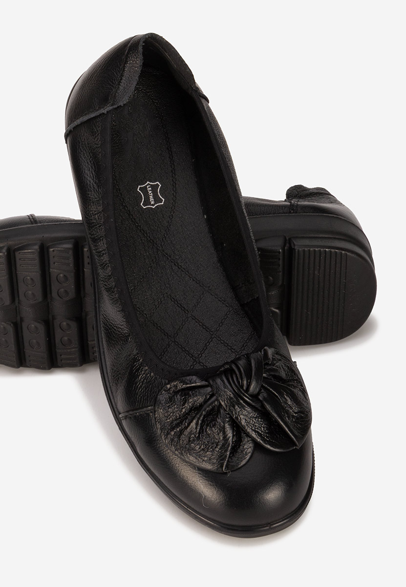 Ballerine pelle Giuliena nero