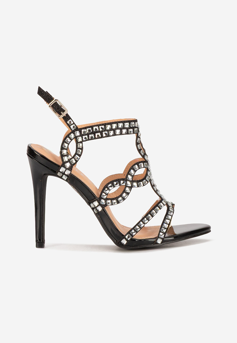Sandali gioiello Aidana nero