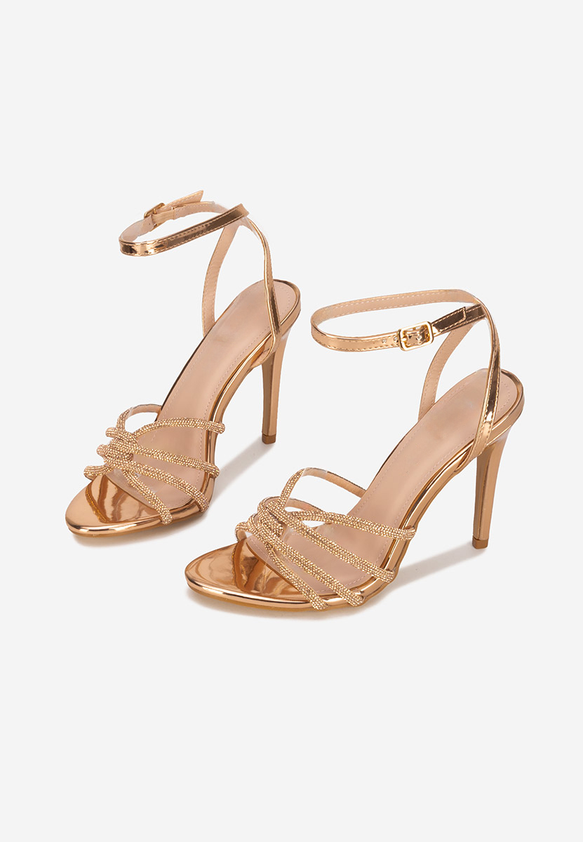 Sandali gioiello Azania champagne