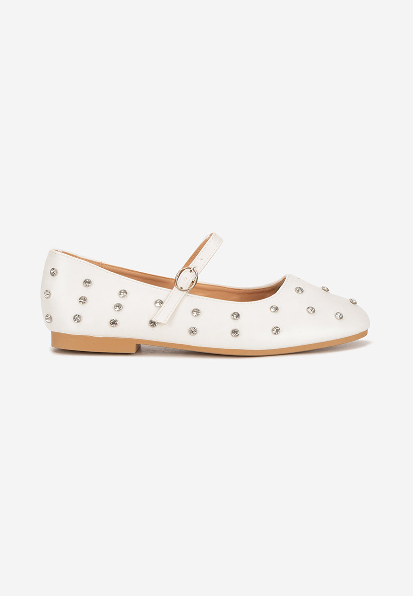 Ballerine con cinturino Anirra bianchi