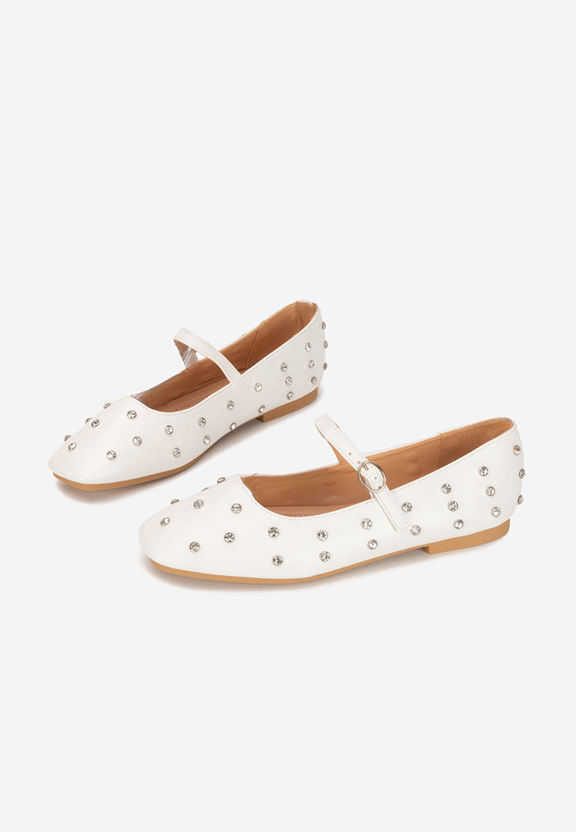 Ballerine con cinturino Anirra bianchi